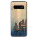 'Glittering Sea' by Yoshida Hiroshi, 1926 - Samsung Phone Case