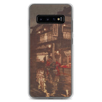 'Kagurazaka Street After A Night Rain' by Yoshida Hiroshi, 1929 - Samsung Phone Case