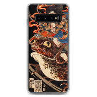 'Tenjiku Tokubei Riding His Fire Toad' by Kuniyoshi, ca. 1828 - Samsung Phone Case