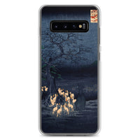 'Foxfires On New Year's Eve At The Enoki Tree' by Hiroshige, 1857 - Samsung Phone Case