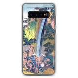 'Roben Waterfall at Mount Oyama in Sagami Province' by Hokusai, ca. 1832 - Samsung Phone Case