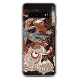 'Samurai Riding A Skull' by Yoshitoshi, 1864 - Samsung Phone Case