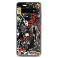 'Miyamoto Musashi Killing A Monster Bat' by Kuniyoshi, ca. 1830 - Samsung Phone Case