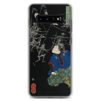 'Taro Mitsukuni Watching Skeletons Battle' by Yoshitoshi, 1865 - Samsung Phone Case