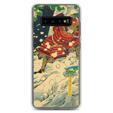 'Snow At Yoshino' by Yoshitoshi, 1867 - Samsung Phone Case