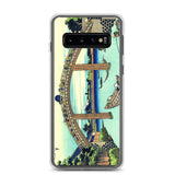 'Under Mannen Bridge at Fukagawa' by Hokusai, ca. 1830 - Samsung Phone Case