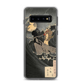 'Benkei Calming The Waves At Daimotsu Bay' by Yoshitoshi, ca. 1885 - Samsung Phone Case