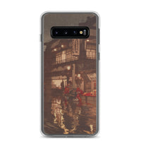 'Kagurazaka Street After A Night Rain' by Yoshida Hiroshi, 1929 - Samsung Phone Case