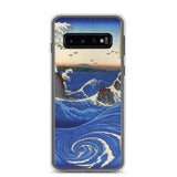 'Awa: Rough Seas At Naruto' by Hiroshige, 1855 - Samsung Phone Case