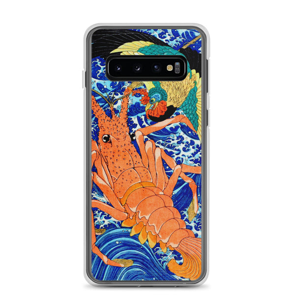 'Phoenix and Lobster' by Kuniyoshi, 1837 - Samsung Phone Case