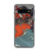 'Taira no Noritsune Duels Minamoto no Yoshitsune' by Yoshitoshi, 1886 - Samsung Phone Case