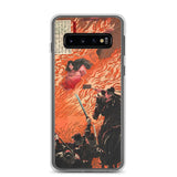 'Kamitsukeno Yatsunada Attacking Saohime's Castle' by Yoshitoshi, 1880 - Samsung Phone Case