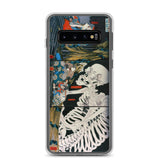 'Takiyasha the Witch and the Skeleton Spectre' (Combined Triptych) by Kuniyoshi, ca. 1844 - Samsung Phone Case