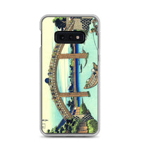 'Under Mannen Bridge at Fukagawa' by Hokusai, ca. 1830 - Samsung Phone Case