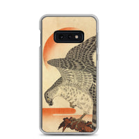 'Hawk And Nestlings In A Pine Tree' (Top Half) by Kuniyoshi, ca. 1840s - Samsung Phone Case