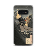 'Benkei Calming The Waves At Daimotsu Bay' by Yoshitoshi, ca. 1885 - Samsung Phone Case