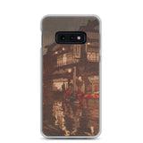 'Kagurazaka Street After A Night Rain' by Yoshida Hiroshi, 1929 - Samsung Phone Case