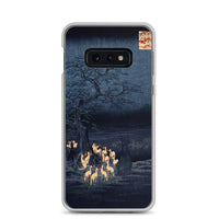 'Foxfires On New Year's Eve At The Enoki Tree' by Hiroshige, 1857 - Samsung Phone Case