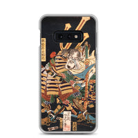 'Musashibo Benkei Fighting Nenoi Oyata' by Yoshitoshi, 1865 - iPhone Case - Samsung Phone Case