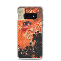 'Kamitsukeno Yatsunada Attacking Saohime's Castle' by Yoshitoshi, 1880 - Samsung Phone Case