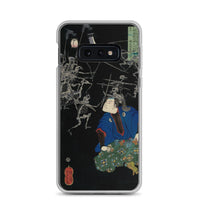 'Taro Mitsukuni Watching Skeletons Battle' by Yoshitoshi, 1865 - Samsung Phone Case