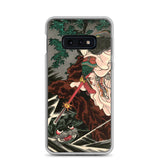 'Princess Kamigashi Attacking An Earth Spider' by Kuniyoshi, 1855 - Samsung Phone Case