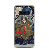 'The Black Cloud Prince Attacked By A Giant Spider' by Yoshitoshi, 1867 - Samsung Phone Case