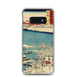 'Musashi: The Sumida River, Morning After Snow' by Hiroshige, 1853 - Samsung Phone Case