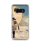 'Timberyard At Fukagawa' by Kobayashi Kiyochika, 1884 Samsung Phone Case