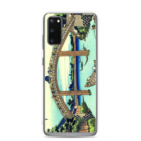 'Under Mannen Bridge at Fukagawa' by Hokusai, ca. 1830 - Samsung Phone Case