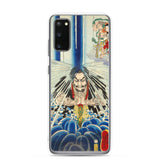 'Mongaku Shonin Under The Nachi Waterfall' by Kuniyoshi, 1860 - Samsung Phone Case