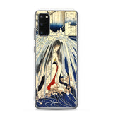 'Hatsuhana Meditating Under The Waterfall', by Kuniyoshi ca. 1842 - Samsung Phone Case