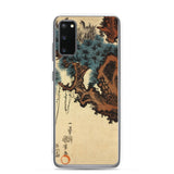 'Hawk And Nestlings In A Pine Tree' (Bottom Half) by Kuniyoshi, ca. 1840s - Samsung Phone Case