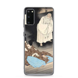 'Lord Teika at Sumiyoshi During the Full Moon' by Yoshitoshi, ca. 1885 - Samsung Phone Case