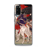 'Sakanoue Tamuramaro in a Rain of Arrows' by Yoshitoshi, 1876 - Samsung Phone Case