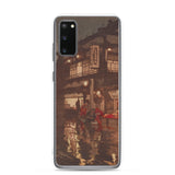 'Kagurazaka Street After A Night Rain' by Yoshida Hiroshi, 1929 - Samsung Phone Case