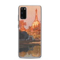 'The Golden Pagoda in Rangoon' by Yoshida Hiroshi, 1931 - Samsung Phone Case