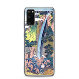 'Roben Waterfall at Mount Oyama in Sagami Province' by Hokusai, ca. 1832 - Samsung Phone Case