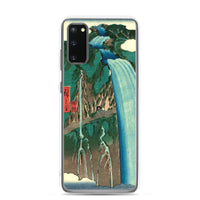 'Shimotsuke: Urami Waterfall on Mount Nikko' by Hiroshige, 1853 - Samsung Phone Case