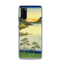 'Lake Suwa, Shinano Province' by Hiroshige, 1858 - Samsung Phone Case