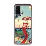 'Kanasugi Bridge and Shibaura' by Hiroshige, 1857 - Samsung Phone Case