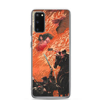 'Kamitsukeno Yatsunada Attacking Saohime's Castle' by Yoshitoshi, 1880 - Samsung Phone Case