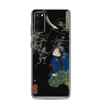 'Taro Mitsukuni Watching Skeletons Battle' by Yoshitoshi, 1865 - Samsung Phone Case