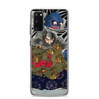 'The Black Cloud Prince Attacked By A Giant Spider' by Yoshitoshi, 1867 - Samsung Phone Case