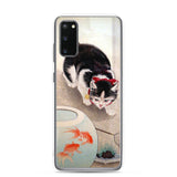 'Cat And Goldfish' by Ohara Koson, 1931 Samsung Phone Case