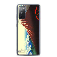 'Storm Beneath the Summit' by Hokusai, ca. 1830 - Samsung Phone Case