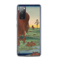 'Kogane Plain in Shimosa Province' by Hiroshige, 1858 - Samsung Phone Case