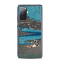 'Washerwomen in Settsu' by Hiroshige, 1857 - Samsung Phone Case