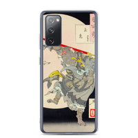 'The Monkey King and the Moon Rabbit' by Yoshitoshi, 1889 - Samsung Phone Case