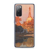 'The Golden Pagoda in Rangoon' by Yoshida Hiroshi, 1931 - Samsung Phone Case